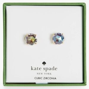 Kate Spade Cubic Zirconia Stud Earrings In Mulit-Pink, NIB